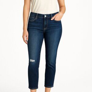NWT Anthropologie Pilcro Slim Boyfriend Crop Jeans size 26 Distressed Mid Rise